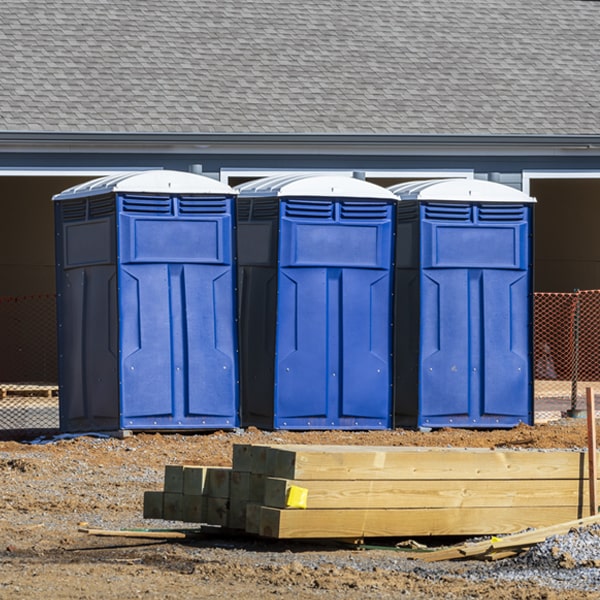 what is the expected delivery and pickup timeframe for the portable toilets in Pleasant Groves